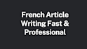 write a 300 words article in french