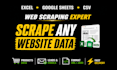scrape data from any website into excel or google sheets
