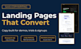 write high converting saas landing page copy