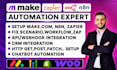 fix setup make com automation zapier automation n8n automation api and webhook