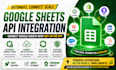 connect google sheets to apis, apps, crms and automation tools