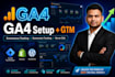 setup ga4 with GTM and ecommerce tracking