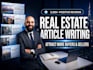 write real estate articles, blog posts, and website content