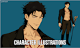 create romance character illustrations for novels