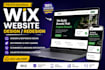 design wix website redesign wix website or wix business website