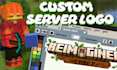 design a custom 3d minecraft title or logo for your server