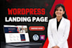 build a modern wordpress website or one page website