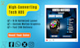 design professional sleek tech ads for your electronic gadgets