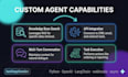 develop a custom ai agent and gpt chatbot with python