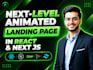 design and develop animated landing page