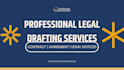 draft legal notices, contracts and agreement