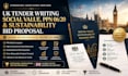 write your UK tender social value ppn 06 20 and sustainability bid proposal