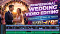 do cinematic wedding video editing and wedding reels editing