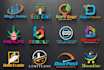 create modern tech startup logo