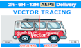 vector tracing, convert image to vector file, vectorize logo, vectorize image
