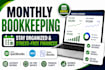 do monthly bookkeeping in quickbooks or xero