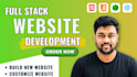do full stack custom website development, website design