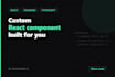 build a pixelperfect react component with tailwind and typescript