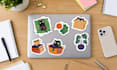 draw cute stickers, hand drawn designs for print