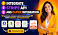 integrate stripe API, shopify API, twilio sms, openai API and zapier integration