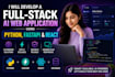 develop a full stack ai web application using python, fastapi and react