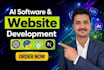 develop ai website, ai software development, ai agents, ai chatbot, ai saas app