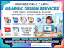 design  canva social media posts, flyers ,graphics