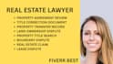 handle real estate contract issues, property conflicts, and title dispute cases