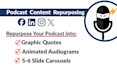 repurpose your podcast into social media posts