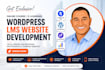 develop elearning wordress lms website with tutor lms pro, learndash, learnpress