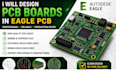design pcb boards in fusion360 or eagle pcb design software