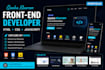 create modern responsive website with HTML CSS javascript