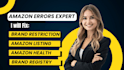 fix listing errors, amazon account health, and brand registry issues