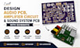 design audio pcb, amplifier circuit and sound system pcb with schematic