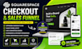 design squarespace checkout and sales funnel