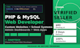 build a PHP and mysql website or web application for you