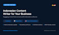 write indonesian captions, blog articles, and product descriptions