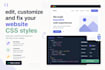 edit, customize and fix your website CSS styles