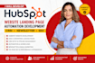 develop hubspot website landing page automation development crm newsletter seo