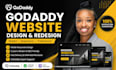 godaddy website design, godaddy website redesign, develop godaddy website