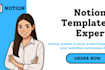 notion dashboard customise notion template website notion consultant expert