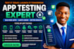 professional mobile and web app testing for android, ios and browsers