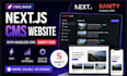 build nextjs cms website with headless cms sanity cms integration SEO optimized