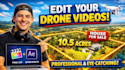 real estate drone editing property highlight fast 24h delivery