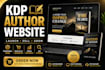create a squarespace book launch page for amazon KDP authors