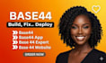 build base44 app, fix base44 bugs, automation, integration expert