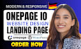 design onepage io website and onepage io german website that win client