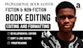 professionally edit, format, proofreading and publish your book