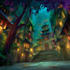 do stylized environment illustration background art