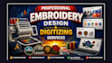 create clean left chest embroidery digitizing for logo